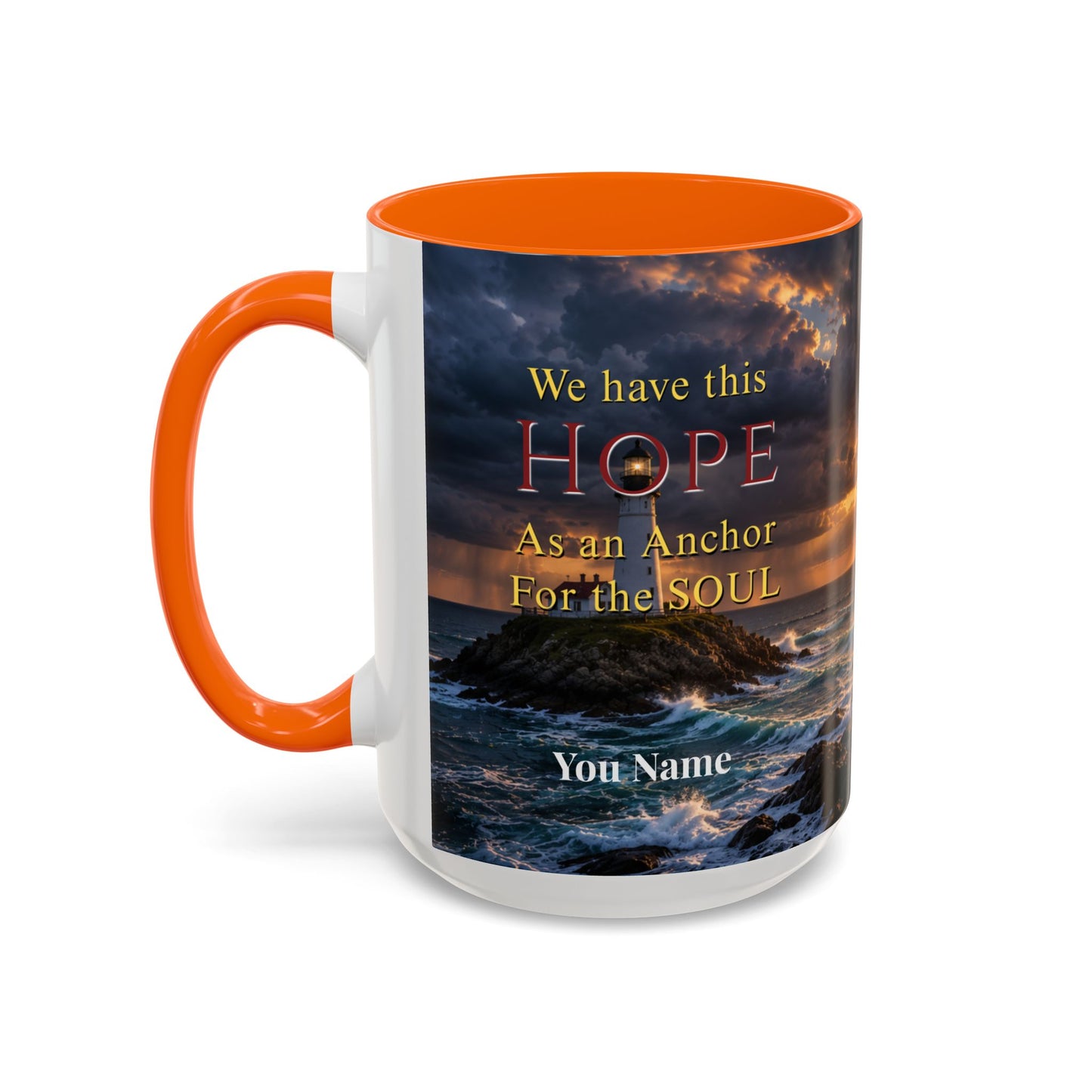 HOPE Scripture Coffee Mug - Accent Coffee Mug (11, 15oz)