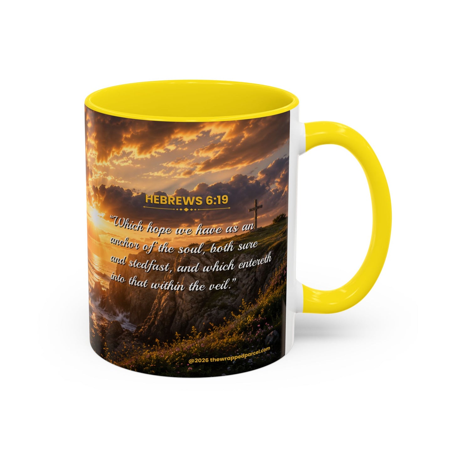 HOPE Scripture Coffee Mug - Accent Coffee Mug (11, 15oz)