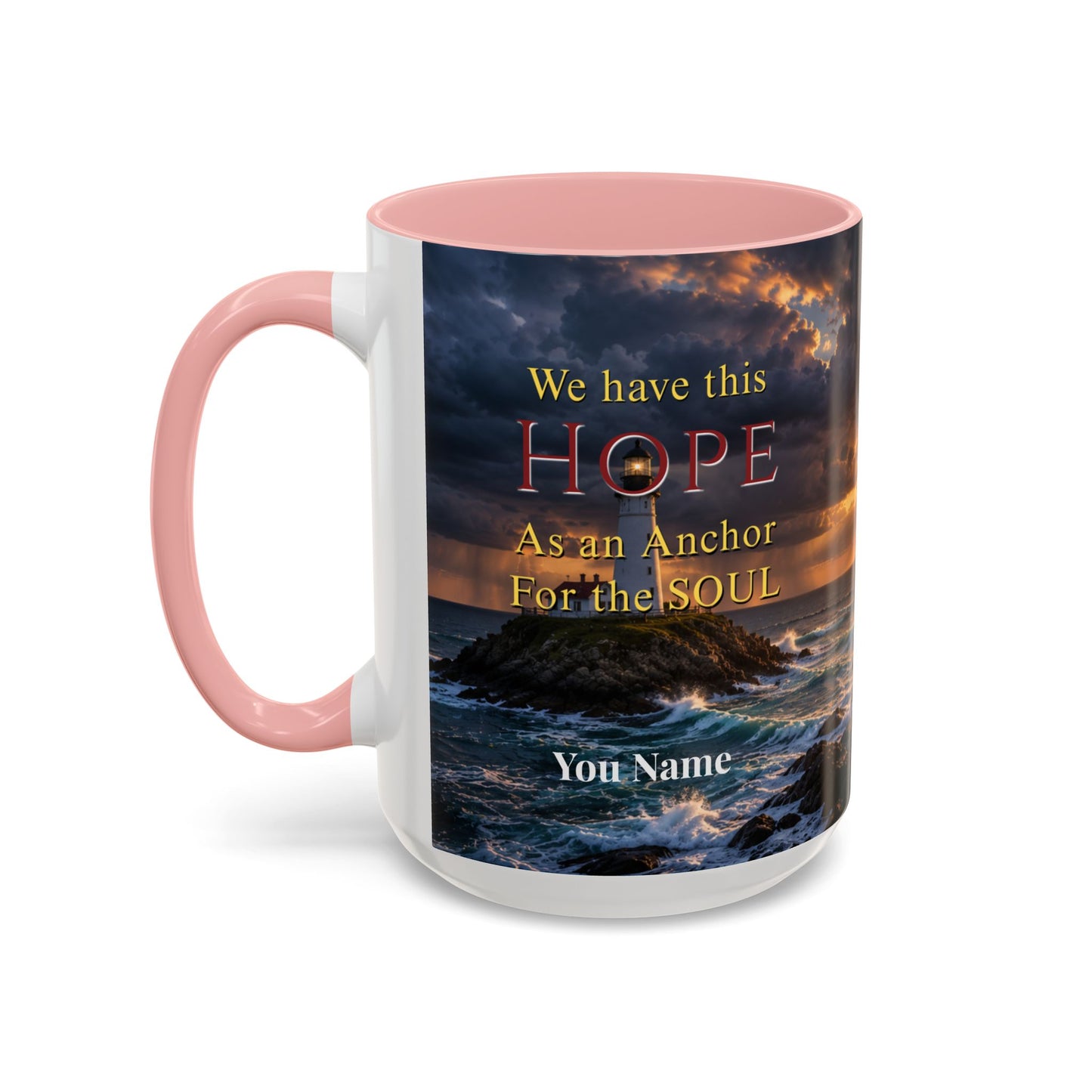 HOPE Scripture Coffee Mug - Accent Coffee Mug (11, 15oz)