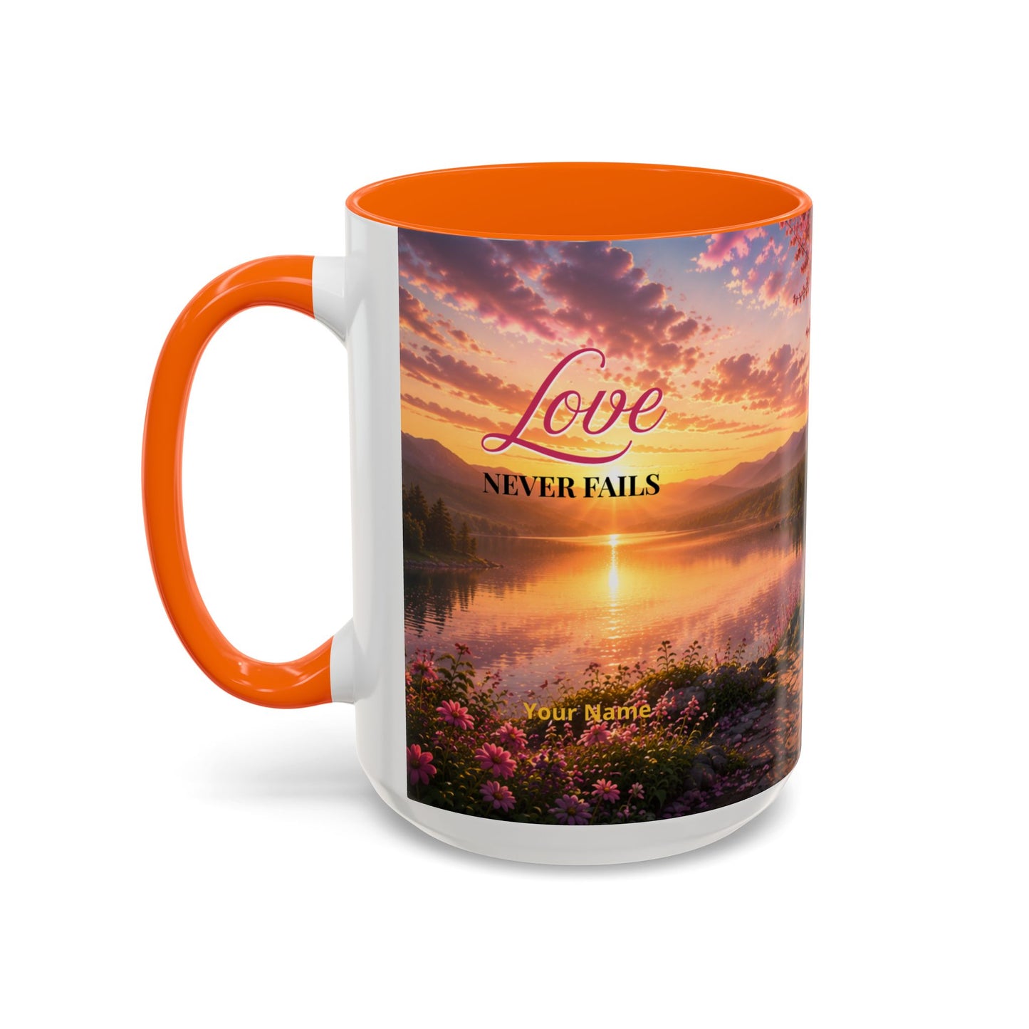 LOVE Scripture Coffee Mug — Free Personalization | 1 John 4:16 | 11 oz & 15 oz