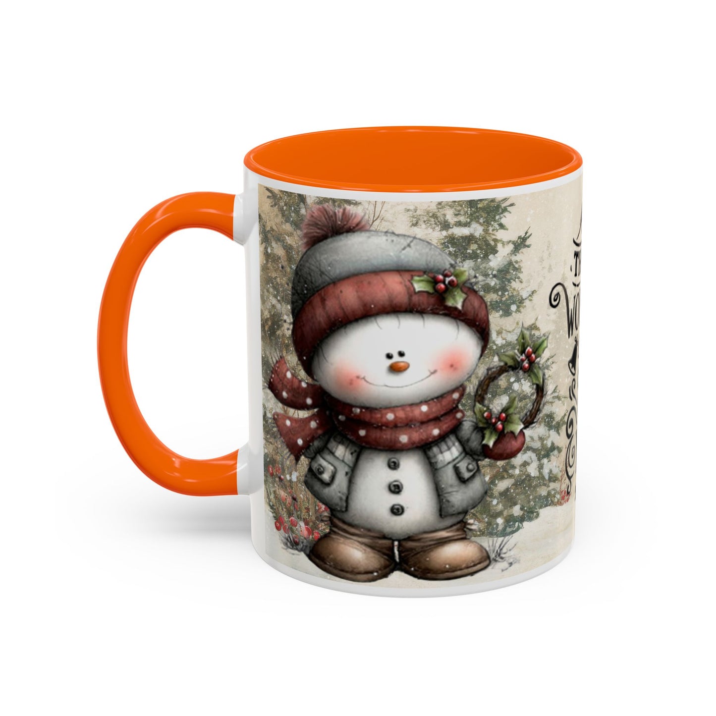 The Most Wonderful Time of the Year — Christmas Accent Coffee Mug (11 oz & 15 oz)