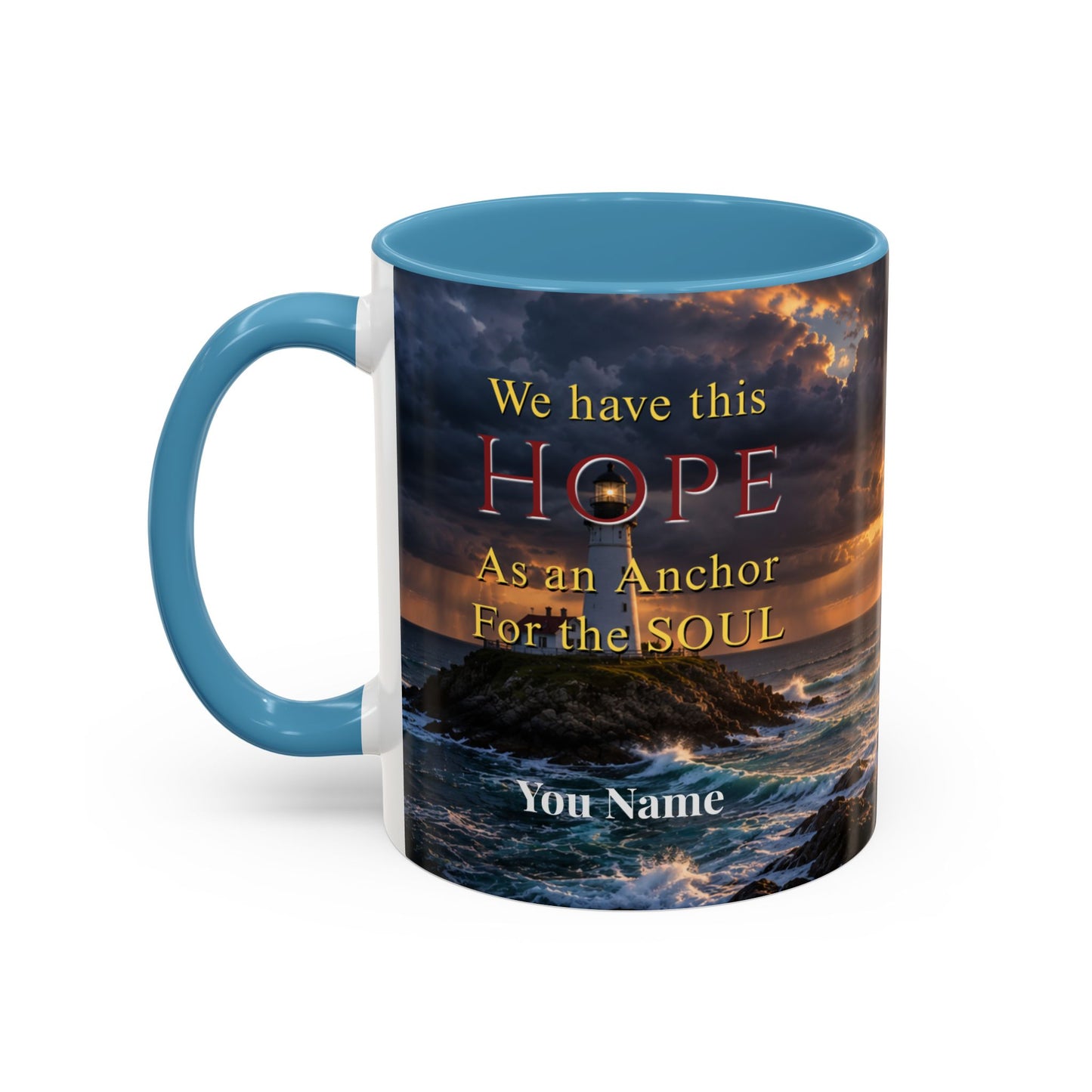 HOPE Scripture Coffee Mug - Accent Coffee Mug (11, 15oz)