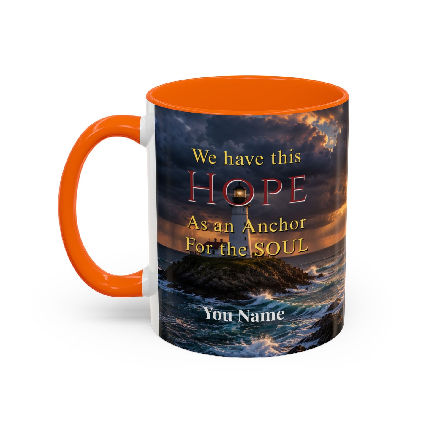 HOPE Scripture Coffee Mug - Accent Coffee Mug (11, 15oz)