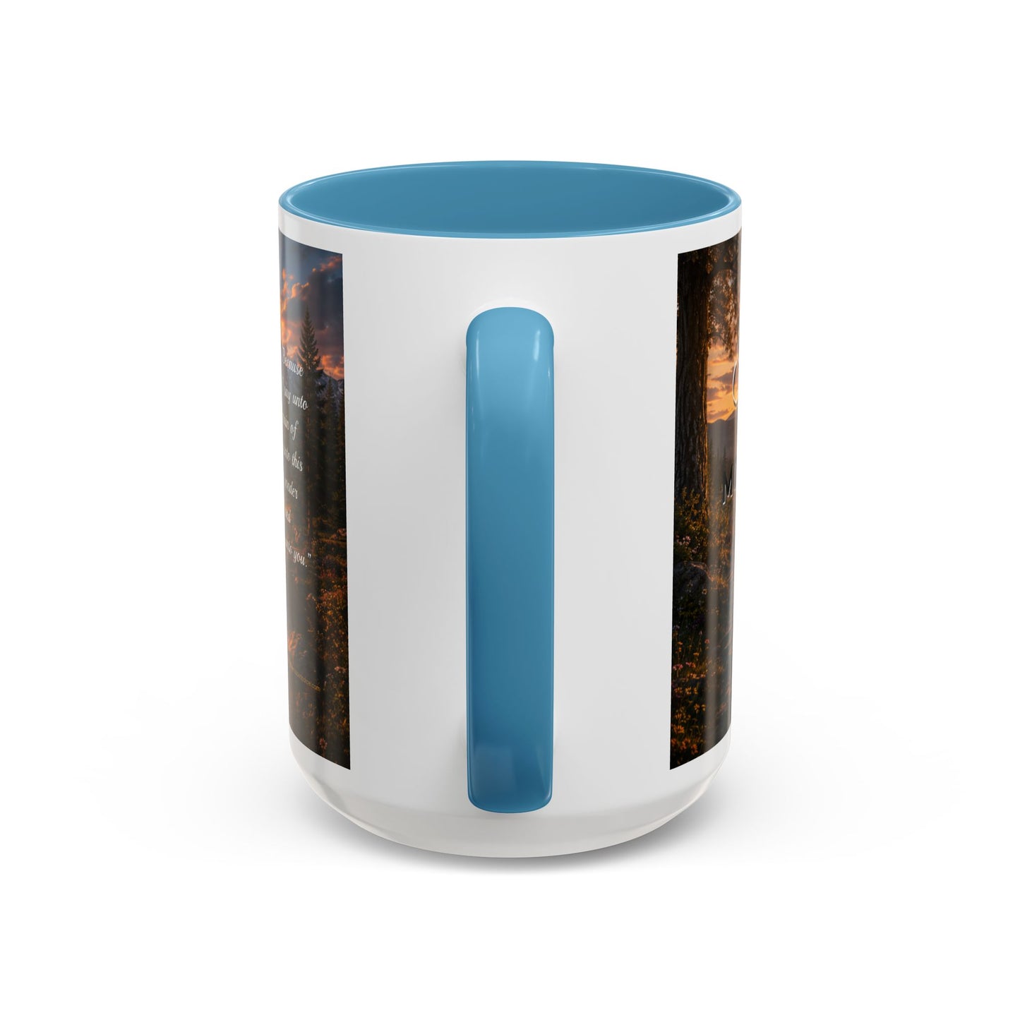 FAITH Scripture Coffee Mug — Free Personalization, Accent Mug (11/15 oz)