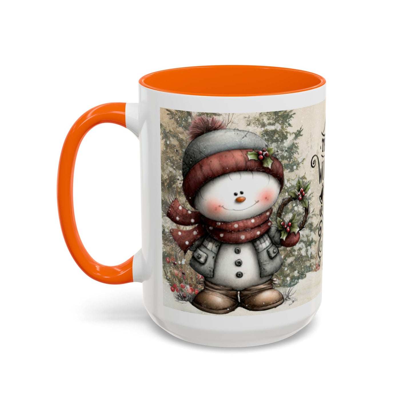 The Most Wonderful Time of the Year — Christmas Accent Coffee Mug (11 oz & 15 oz)