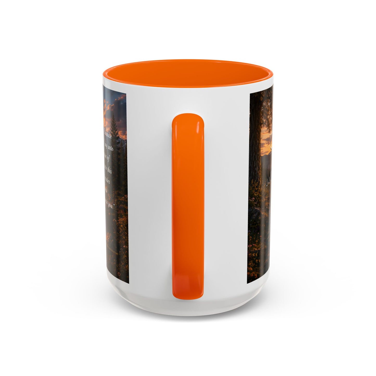 FAITH Scripture Coffee Mug — Free Personalization, Accent Mug (11/15 oz)