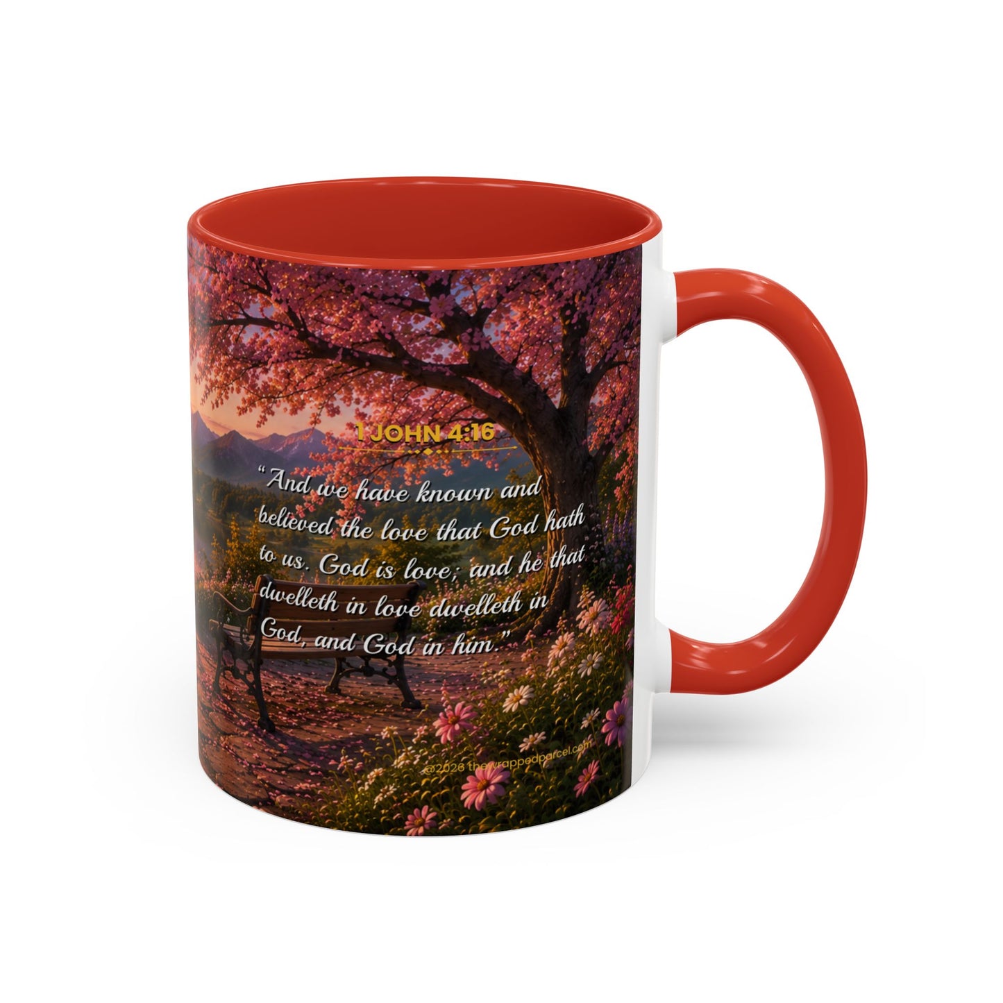 LOVE Scripture Coffee Mug — Free Personalization | 1 John 4:16 | 11 oz & 15 oz