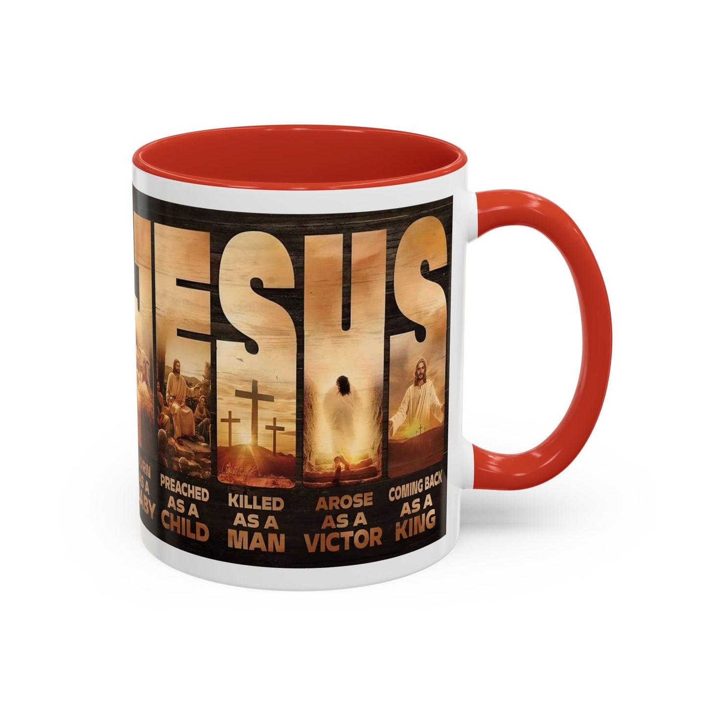 JESUS Coming Back as a King — Accent Coffee Mug | 11 oz & 15 oz