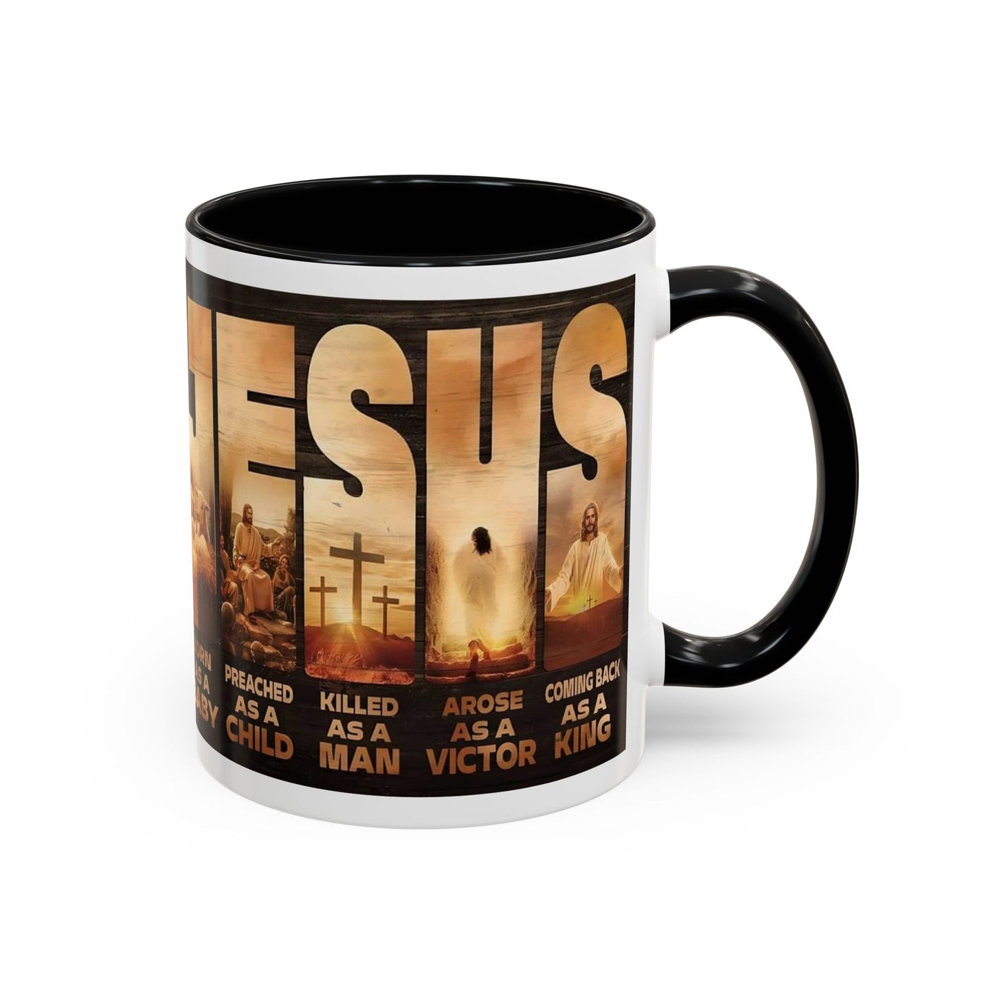 JESUS Coming Back as a King — Accent Coffee Mug | 11 oz & 15 oz
