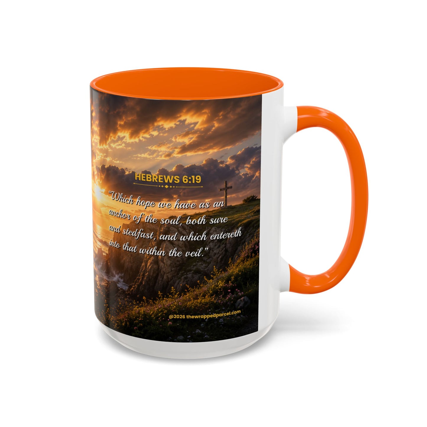 HOPE Scripture Coffee Mug - Accent Coffee Mug (11, 15oz)