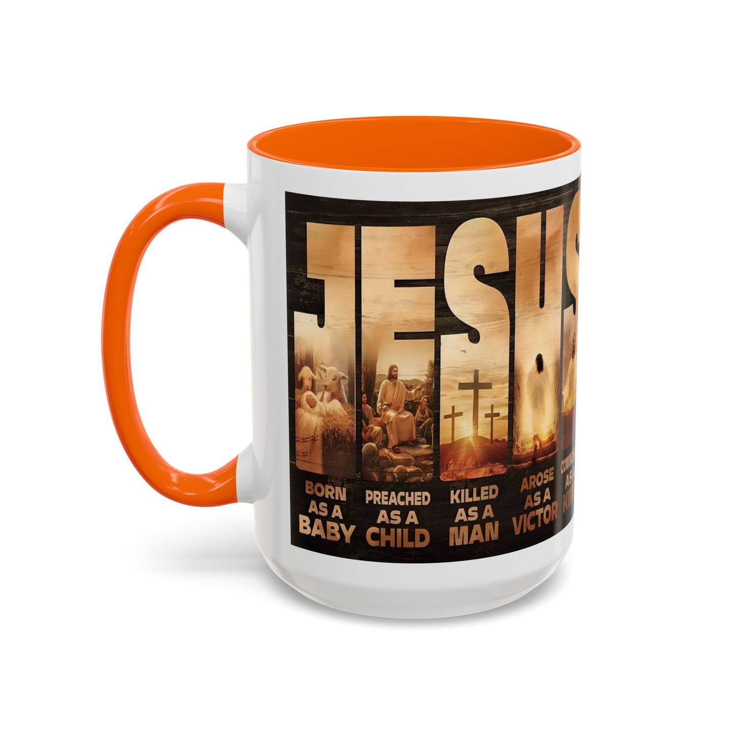 JESUS Coming Back as a King — Accent Coffee Mug | 11 oz & 15 oz