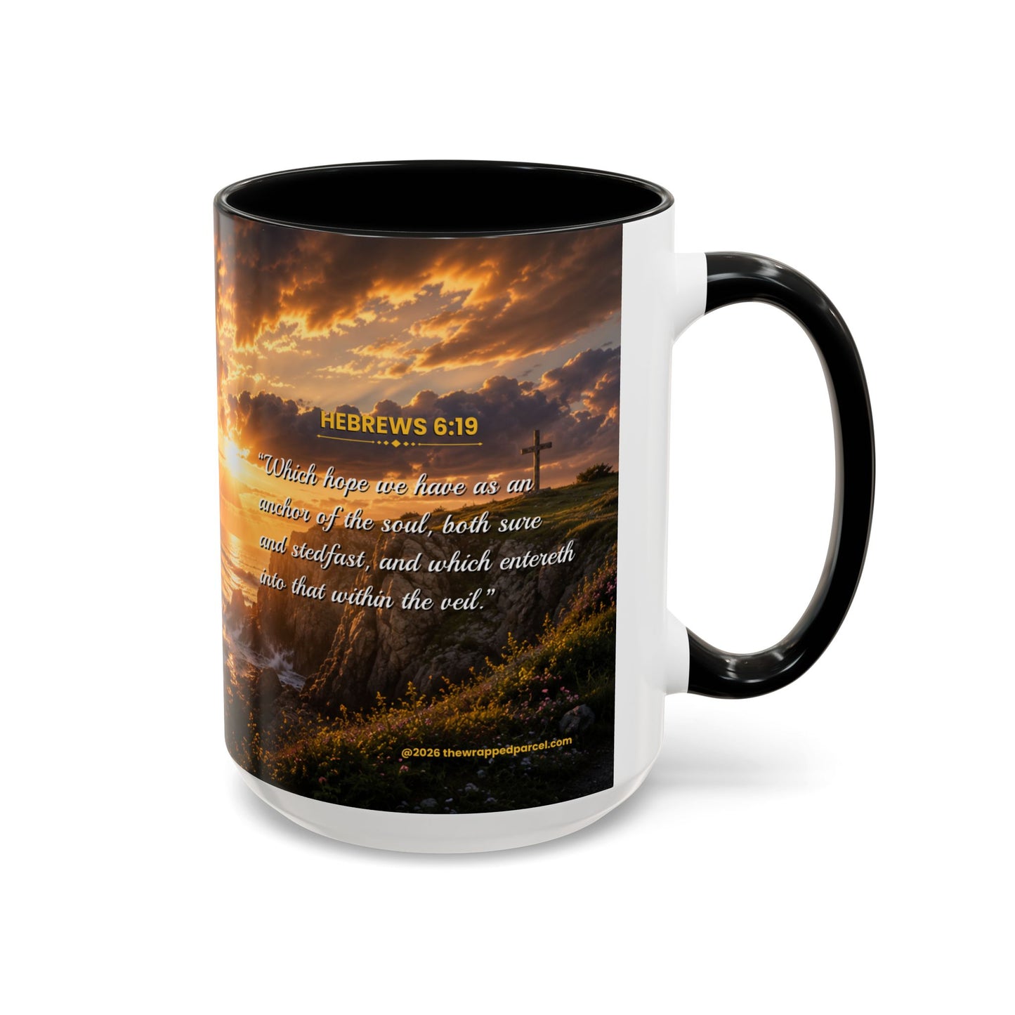 HOPE Scripture Coffee Mug - Accent Coffee Mug (11, 15oz)