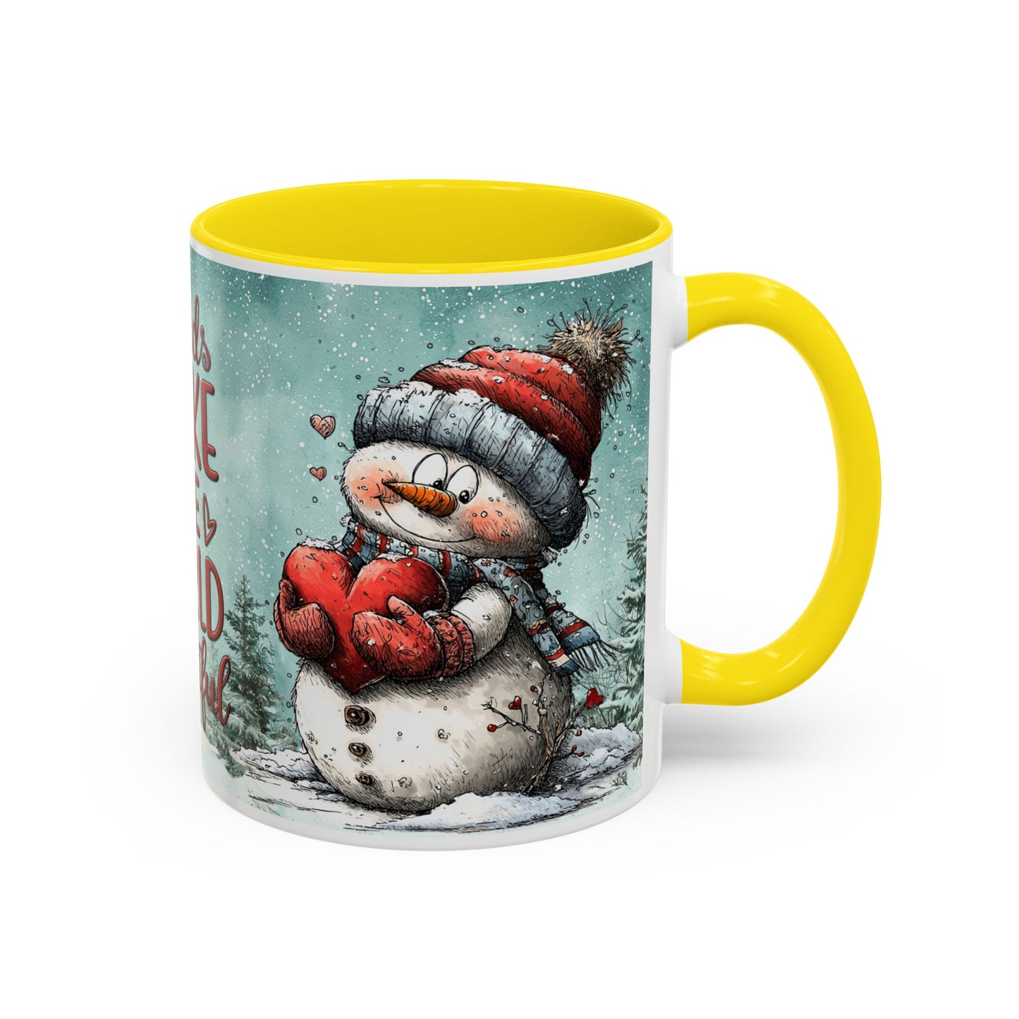 Winter Friends Coffee Mug — Accent Mug | 11 oz & 15 oz