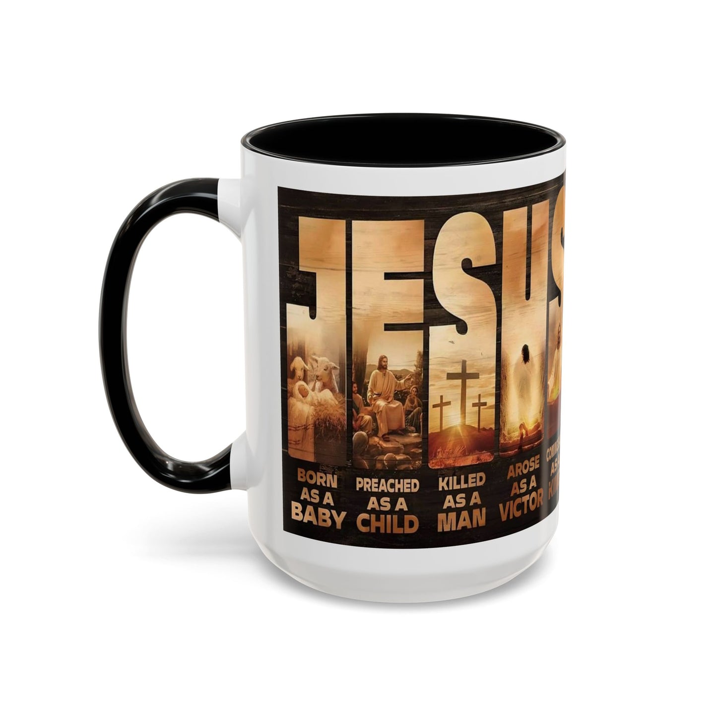 JESUS Coming Back as a King — Accent Coffee Mug | 11 oz & 15 oz