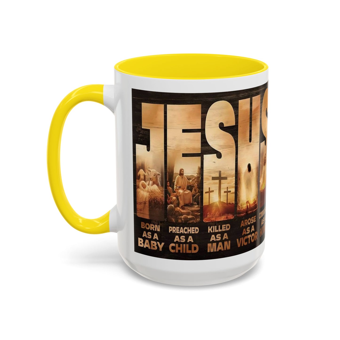 JESUS Coming Back as a King — Accent Coffee Mug | 11 oz & 15 oz