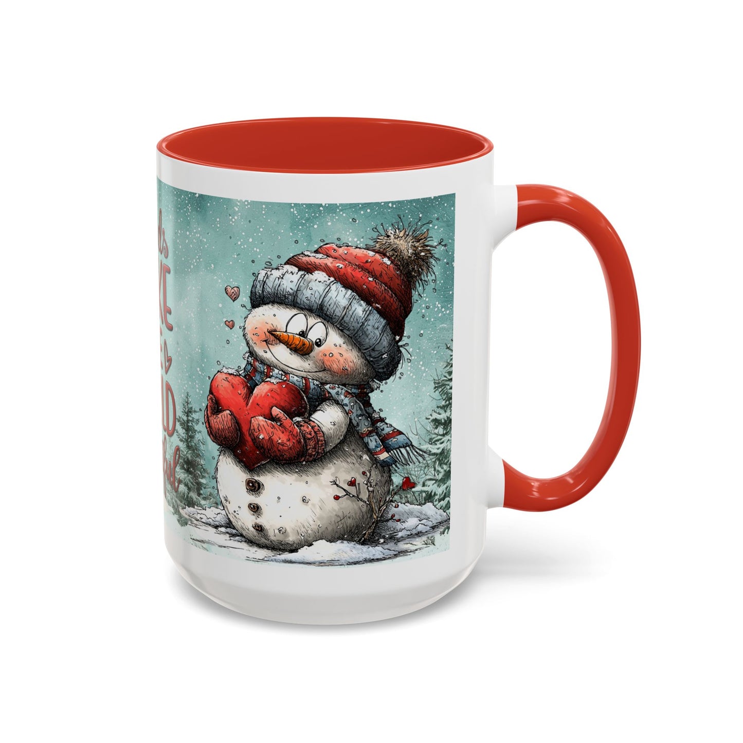 Winter Friends Coffee Mug — Accent Mug | 11 oz & 15 oz