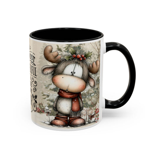 The Most Wonderful Time of the Year — Christmas Accent Coffee Mug (11 oz & 15 oz)