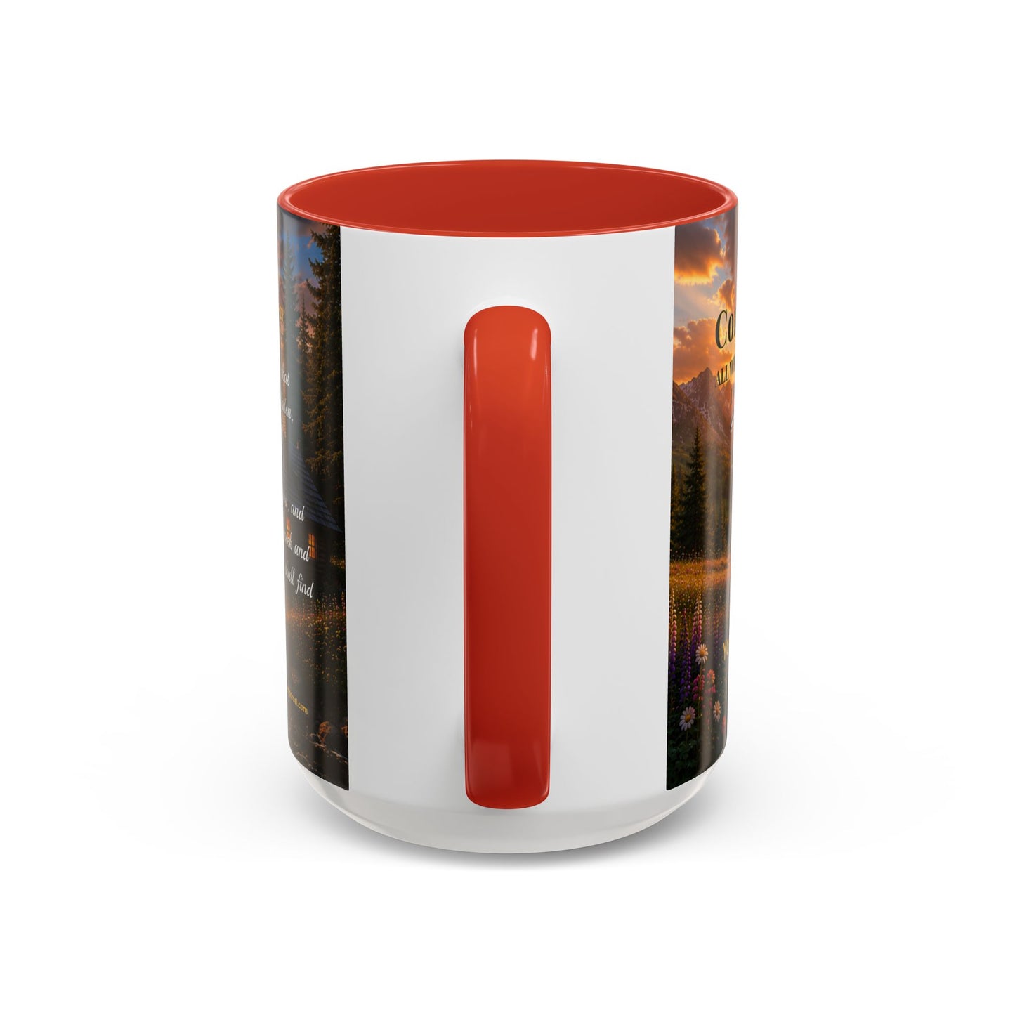 REST Scripture Coffee Mug — Free Personalization, Accent Mug (11/15 oz)