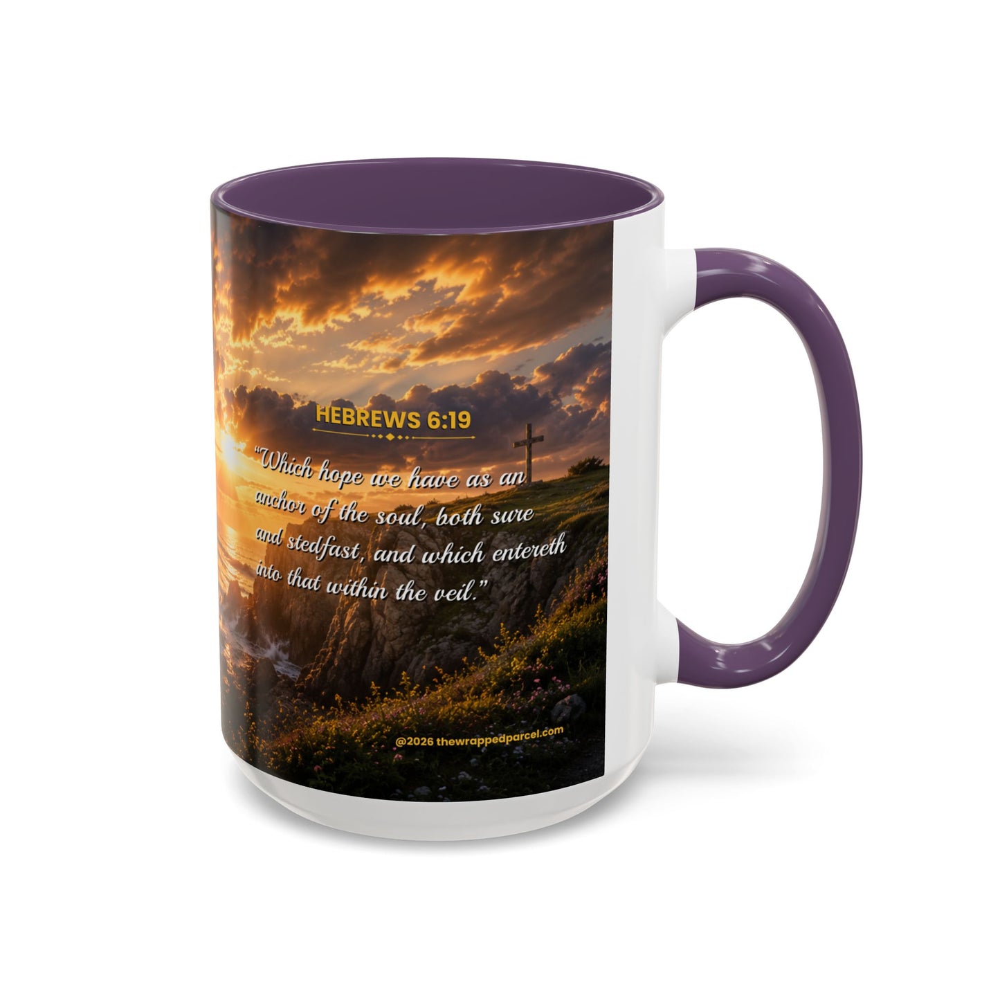 HOPE Scripture Coffee Mug - Accent Coffee Mug (11, 15oz)