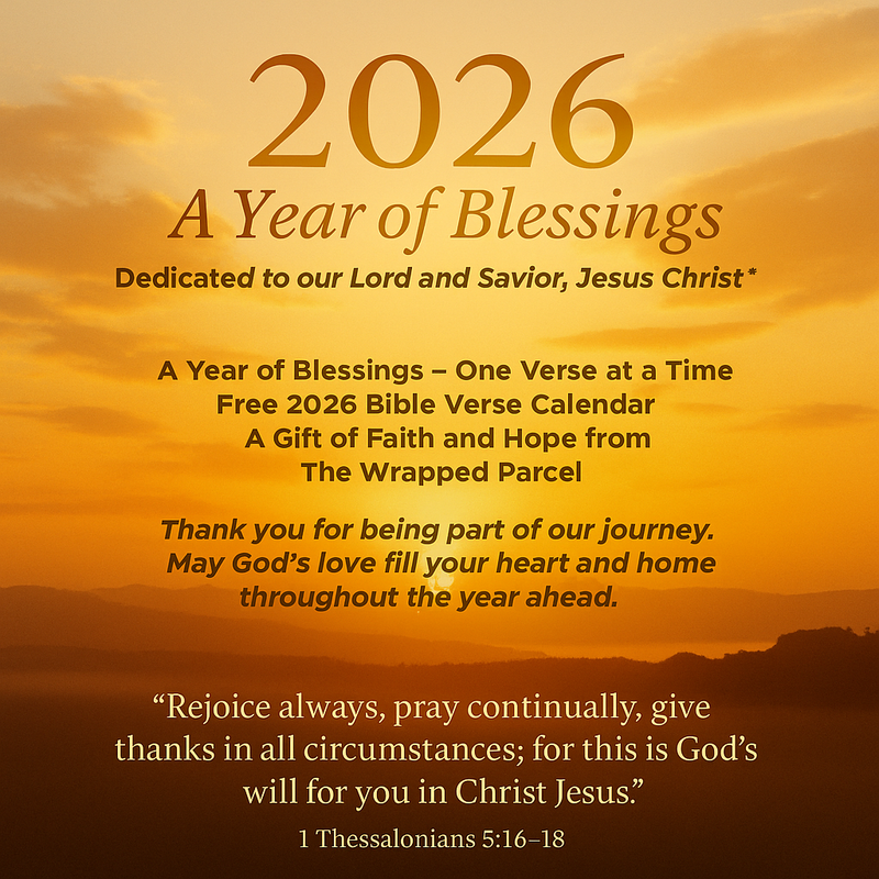 FREE 2026 Inspirational Bible Verse Calendar (Printable Digital Download)