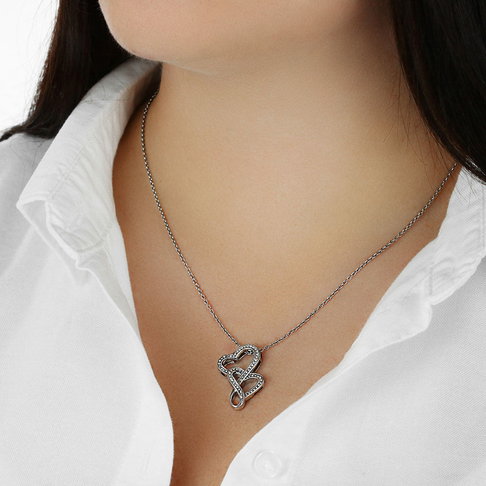 Heart-to-Heart Pendant Necklace  |  Valentine’s Day Card #1