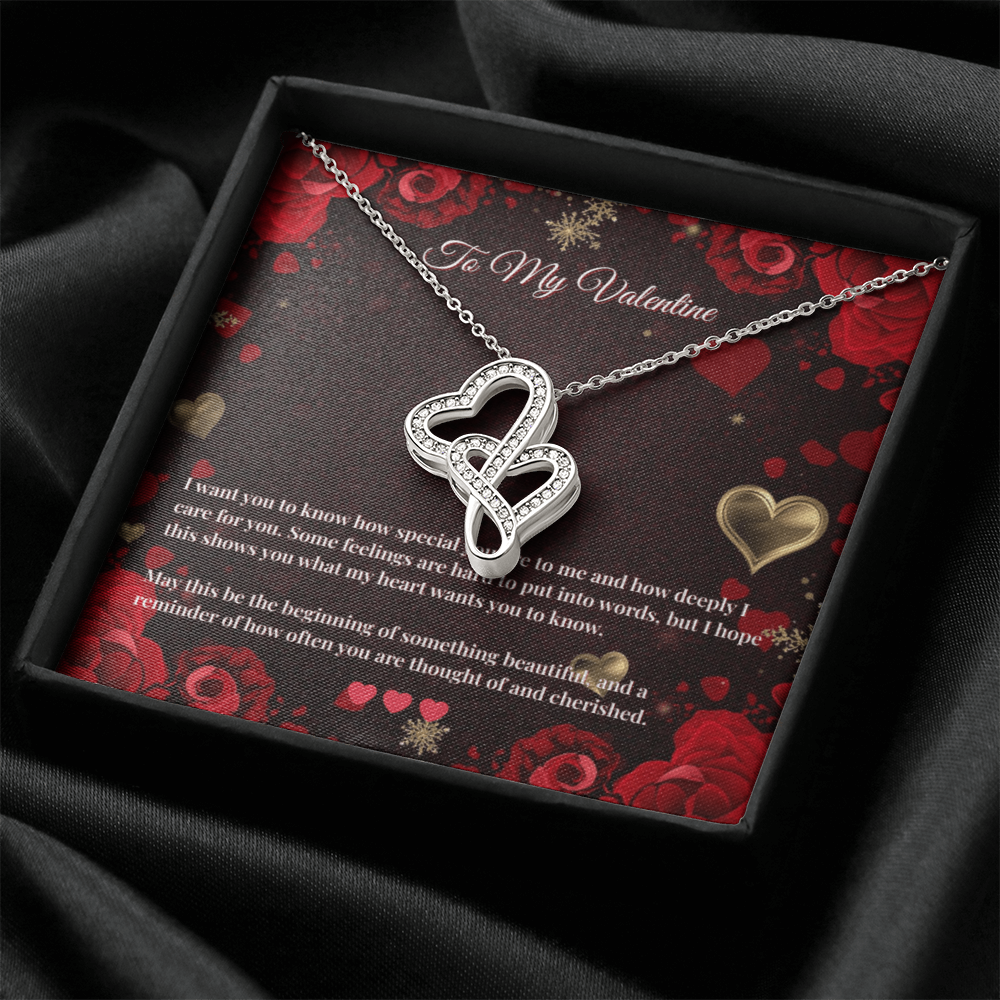 Heart-to-Heart Pendant Necklace  |  Valentine’s Day Card #1