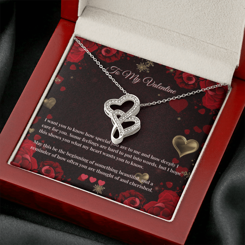 Heart-to-Heart Pendant Necklace  |  Valentine’s Day Card #1