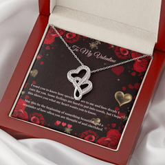 Heart-to-Heart Pendant Necklace  |  Valentine’s Day Card #1