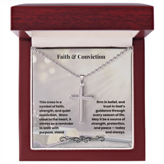 Artisan Cross Necklace with Ball Chain | Faith & Conviction