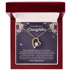 Forever Love Necklace | To My Beautiful Daughter – Mom