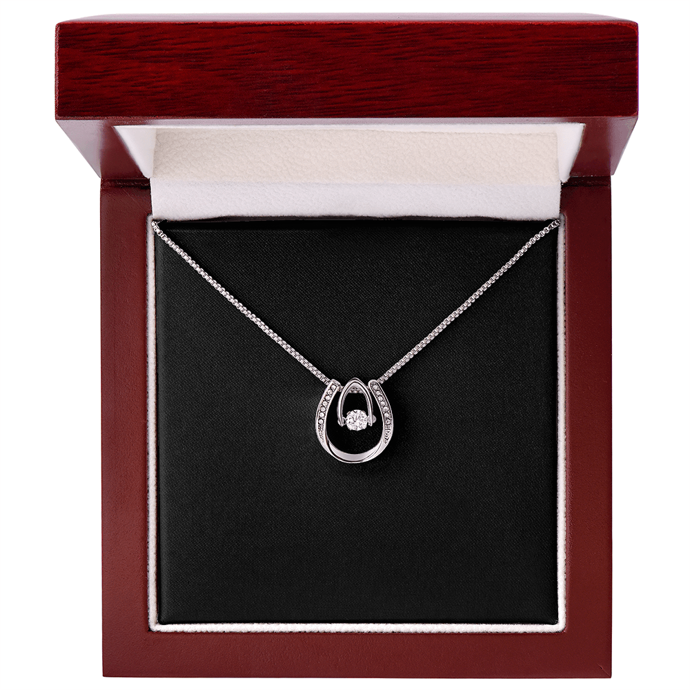 Lucky in Love Necklace  |  Plain Black Backing