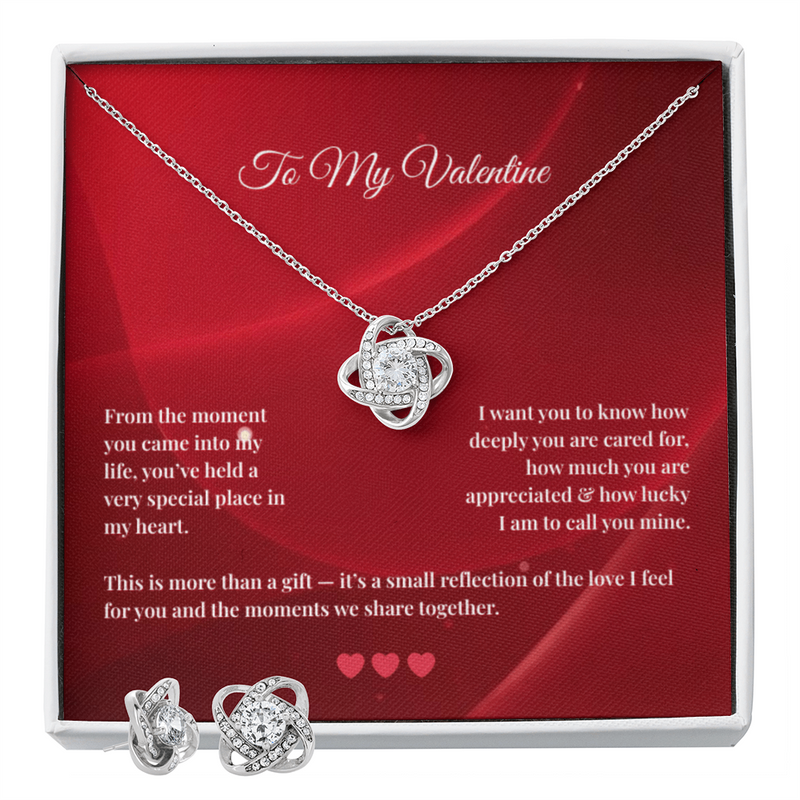 Love Knot Necklace and Earring SET | To My Valentine #3