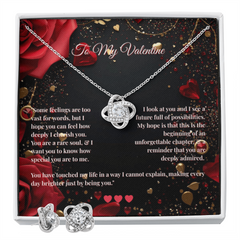Love Knot Necklace and Earring SET | To My Valentine Card #2