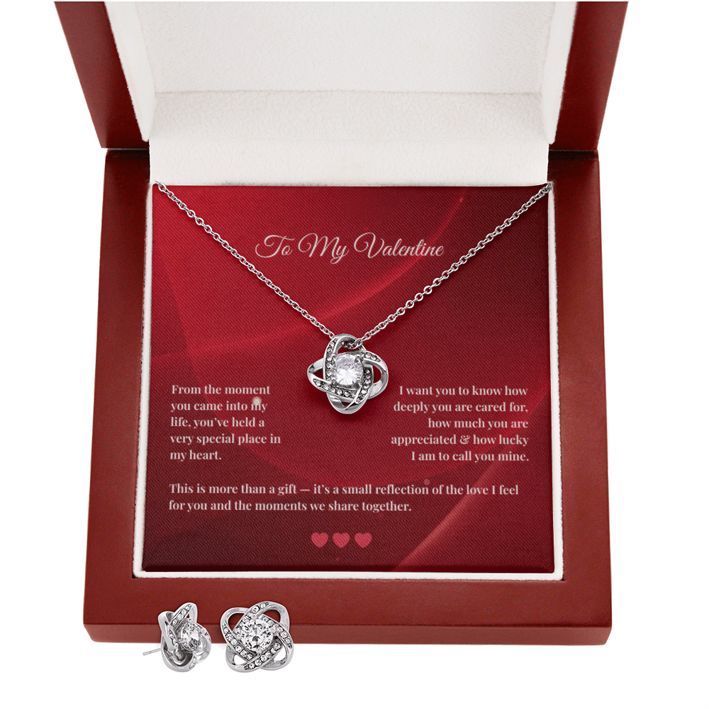 Love Knot Necklace and Earring SET | To My Valentine #3