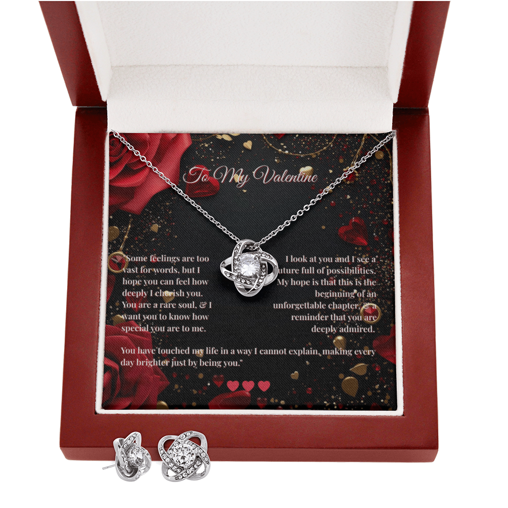 Love Knot Necklace and Earring SET | To My Valentine Card #2