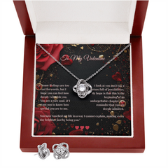 Love Knot Necklace and Earring SET | To My Valentine Card #2