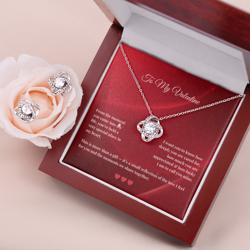 Love Knot Necklace and Earring SET | To My Valentine #3