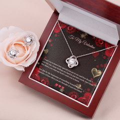 Love Knot Necklace and Earring SET  |  To My Valentine Card #1