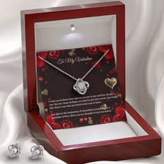 Love Knot Necklace and Earring SET  |  To My Valentine Card #1