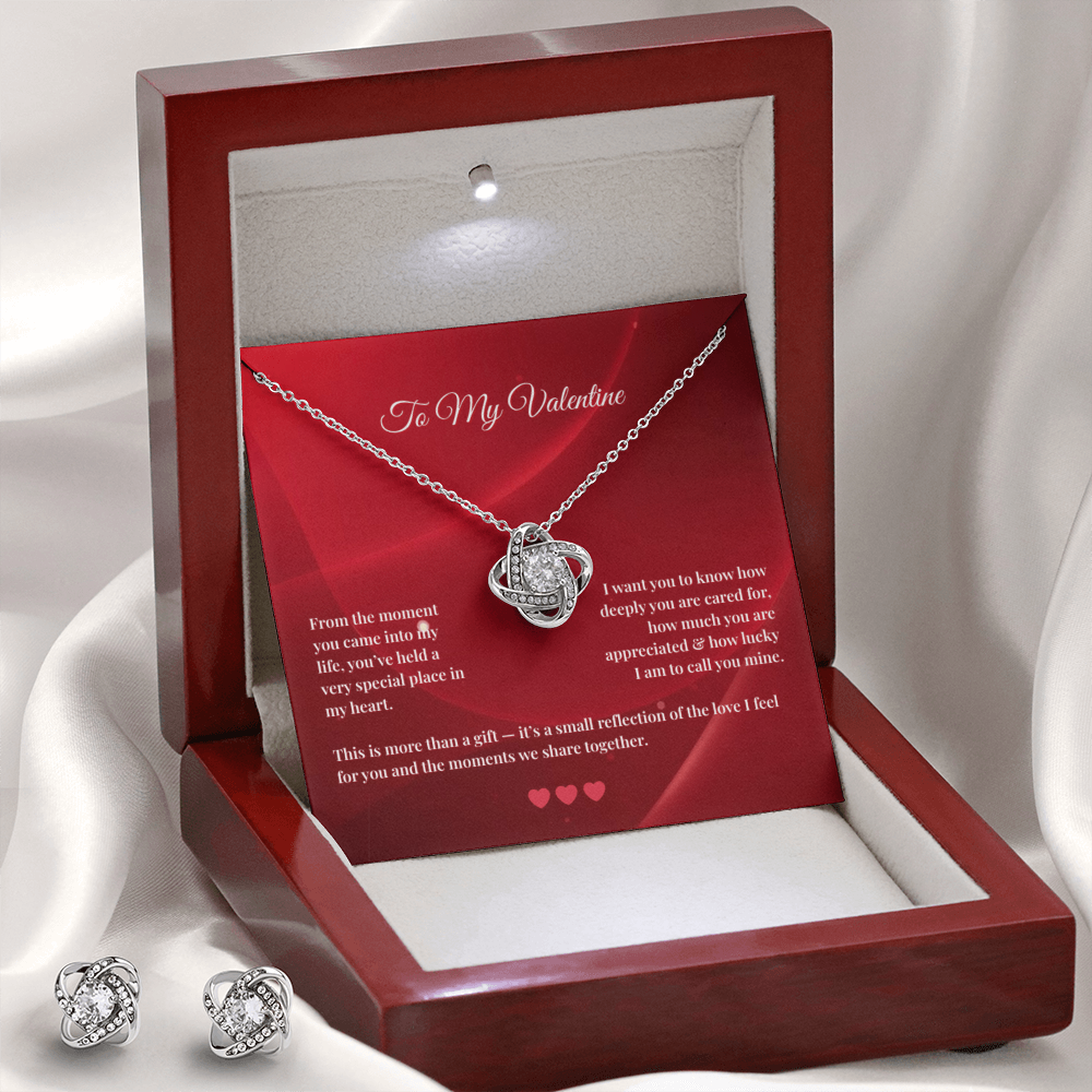 Love Knot Necklace and Earring SET | To My Valentine #3