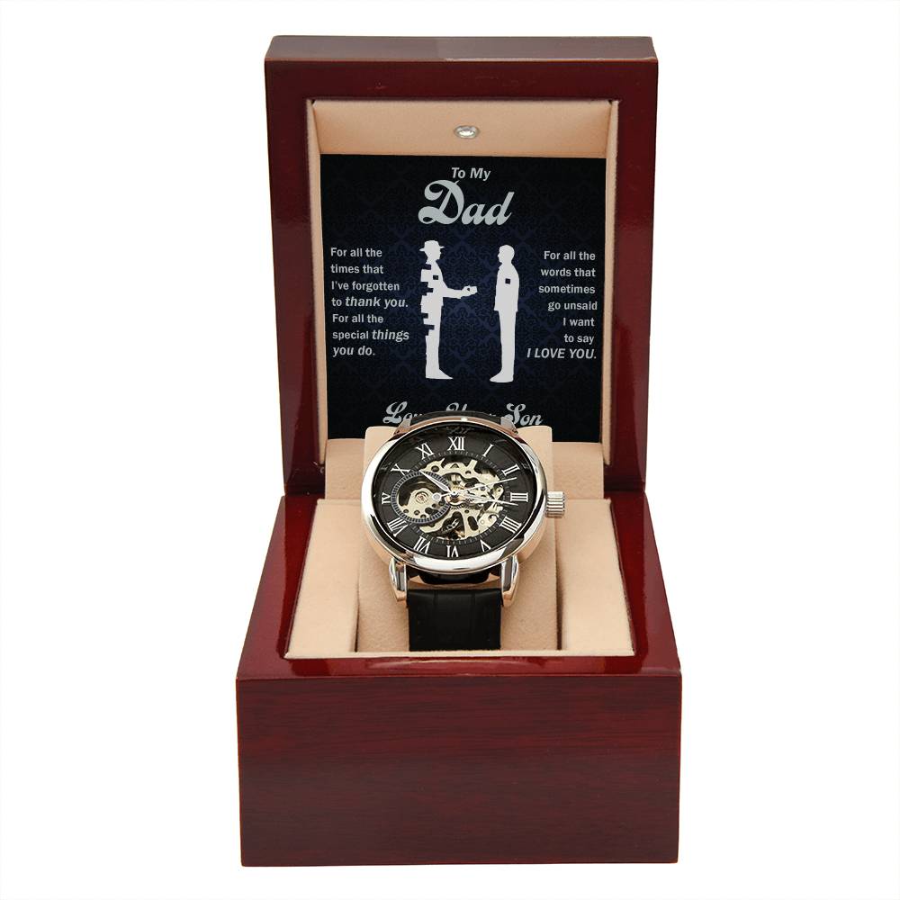 Openwork Watch - To Dad, All That You Do