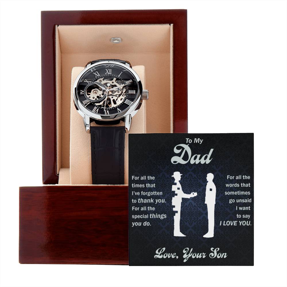 Openwork Watch - To Dad, All That You Do