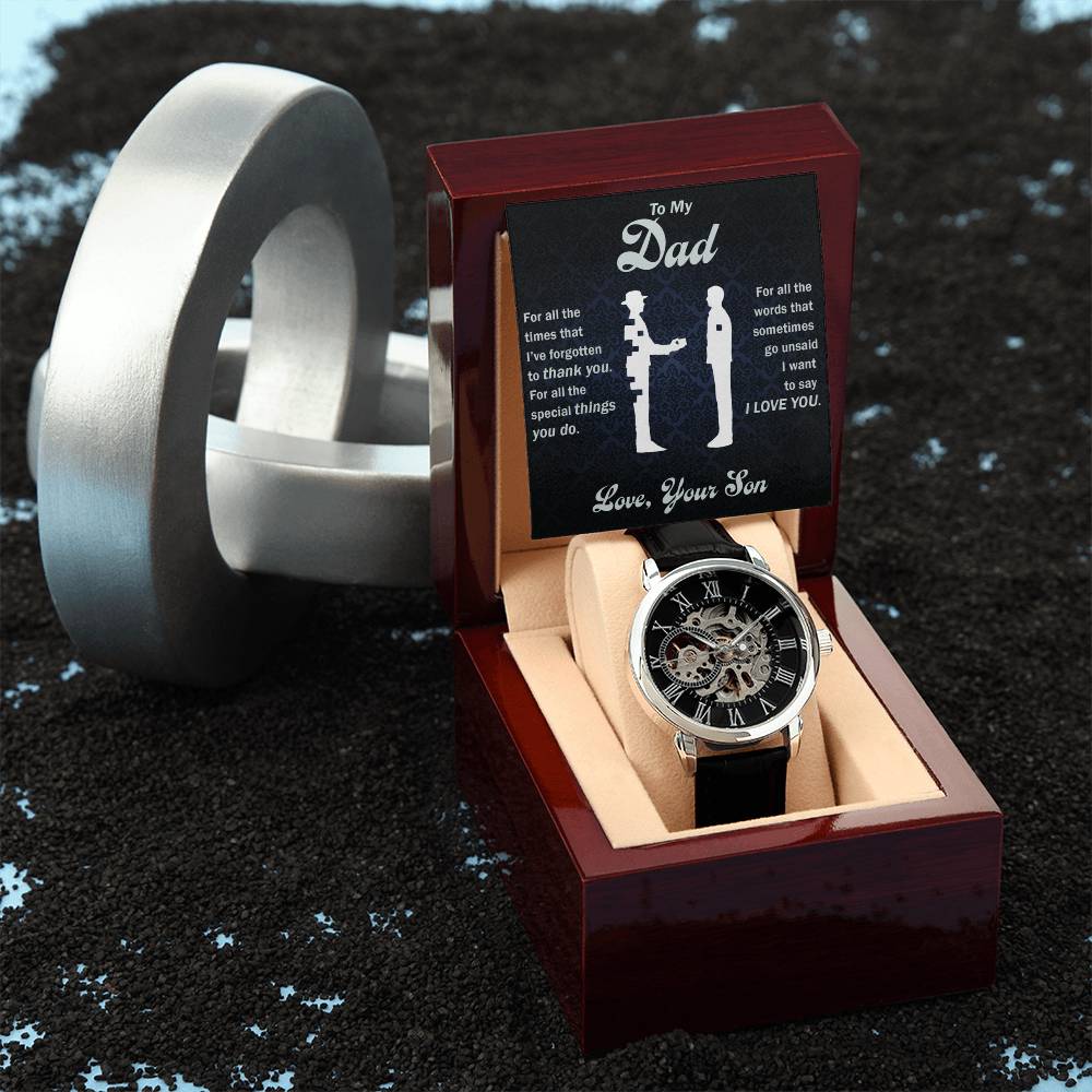 Openwork Watch - To Dad, All That You Do