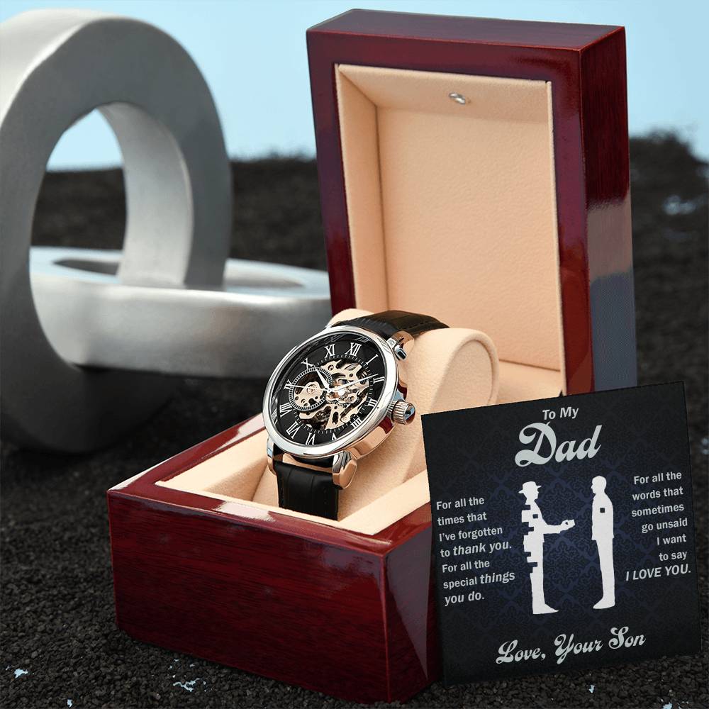 Openwork Watch - To Dad, All That You Do