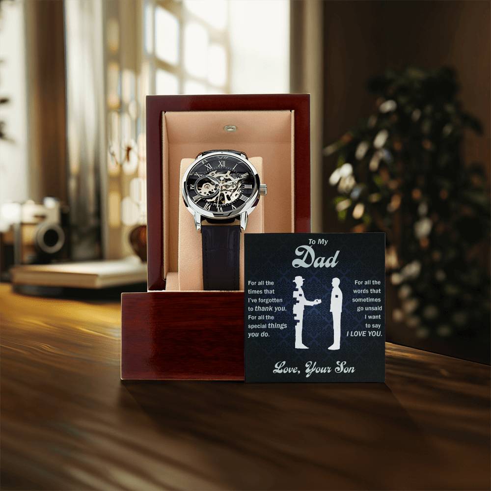 Openwork Watch - To Dad, All That You Do