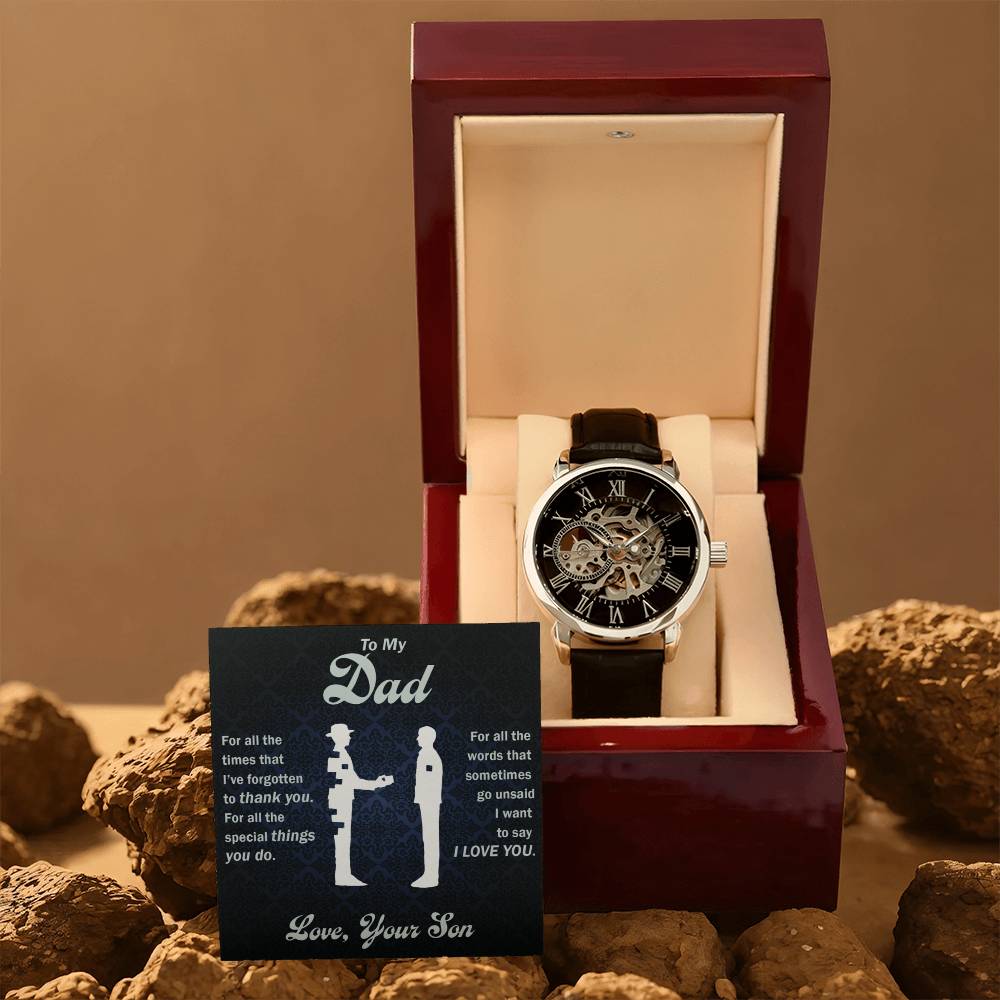 Openwork Watch - To Dad, All That You Do