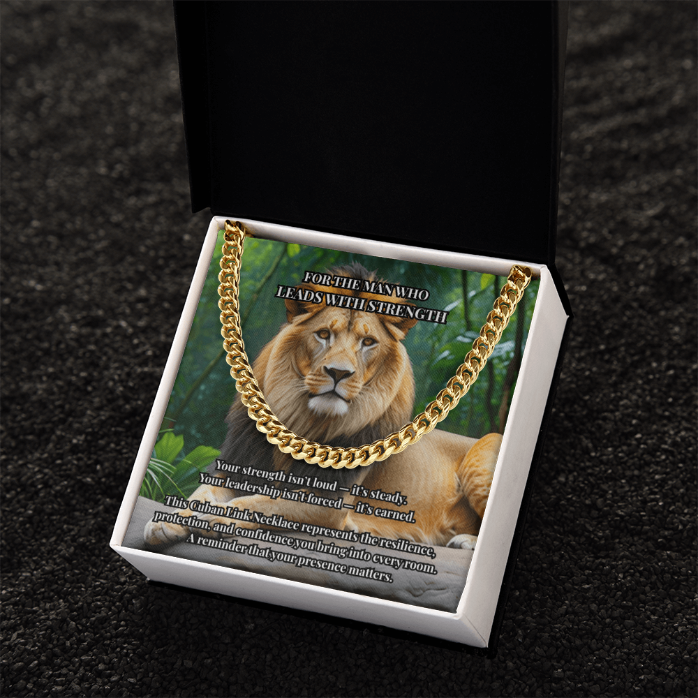 Cuban Link Chain | For the Man Who Leads with Strength