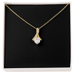 Alluring Beauty Necklace | Plain Black Backing