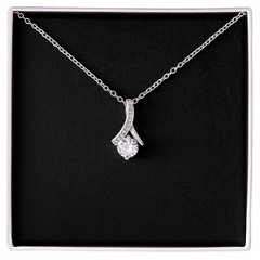 Alluring Beauty Necklace | Plain Black Backing