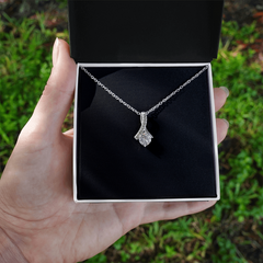 Alluring Beauty Necklace | Plain Black Backing